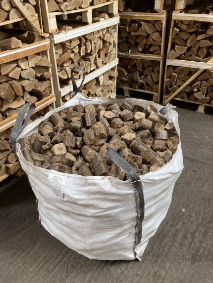 large sack of willow warm, irish wood briquettes, loose load â€º nobother.ie