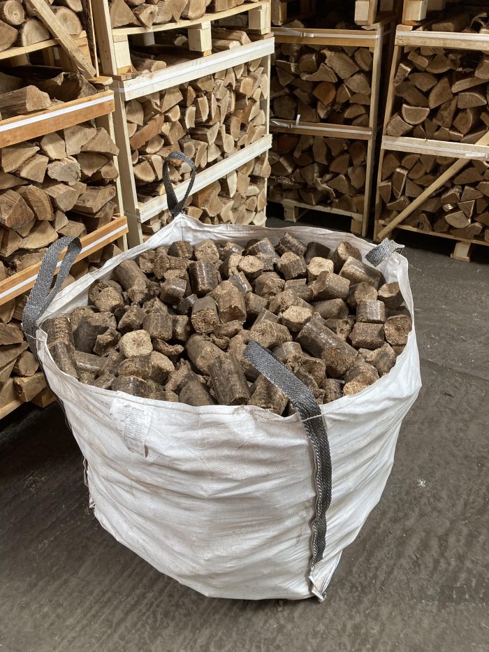 large sack of willow warm, irish wood briquettes, loose load â€º nobother.ie